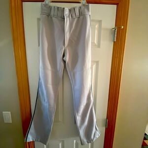Mizuno light gray loose leg baseball pants